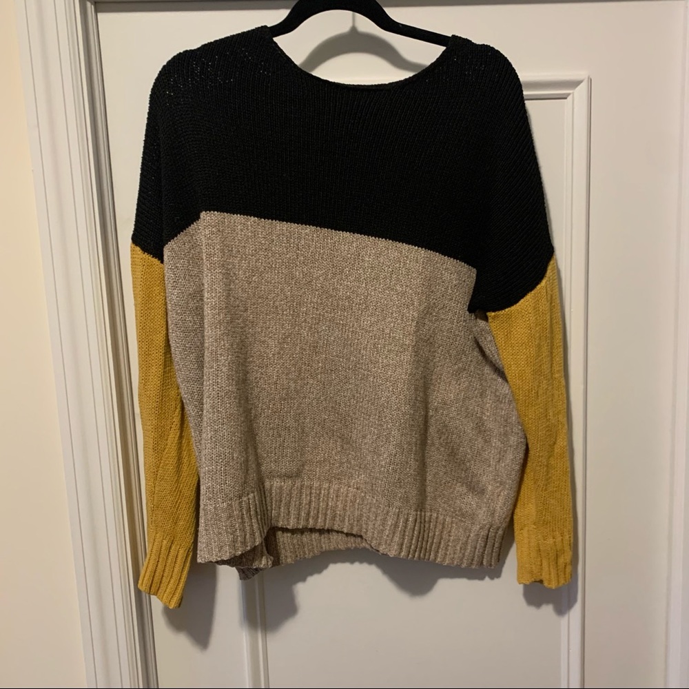 Colorblock Knit Sweater